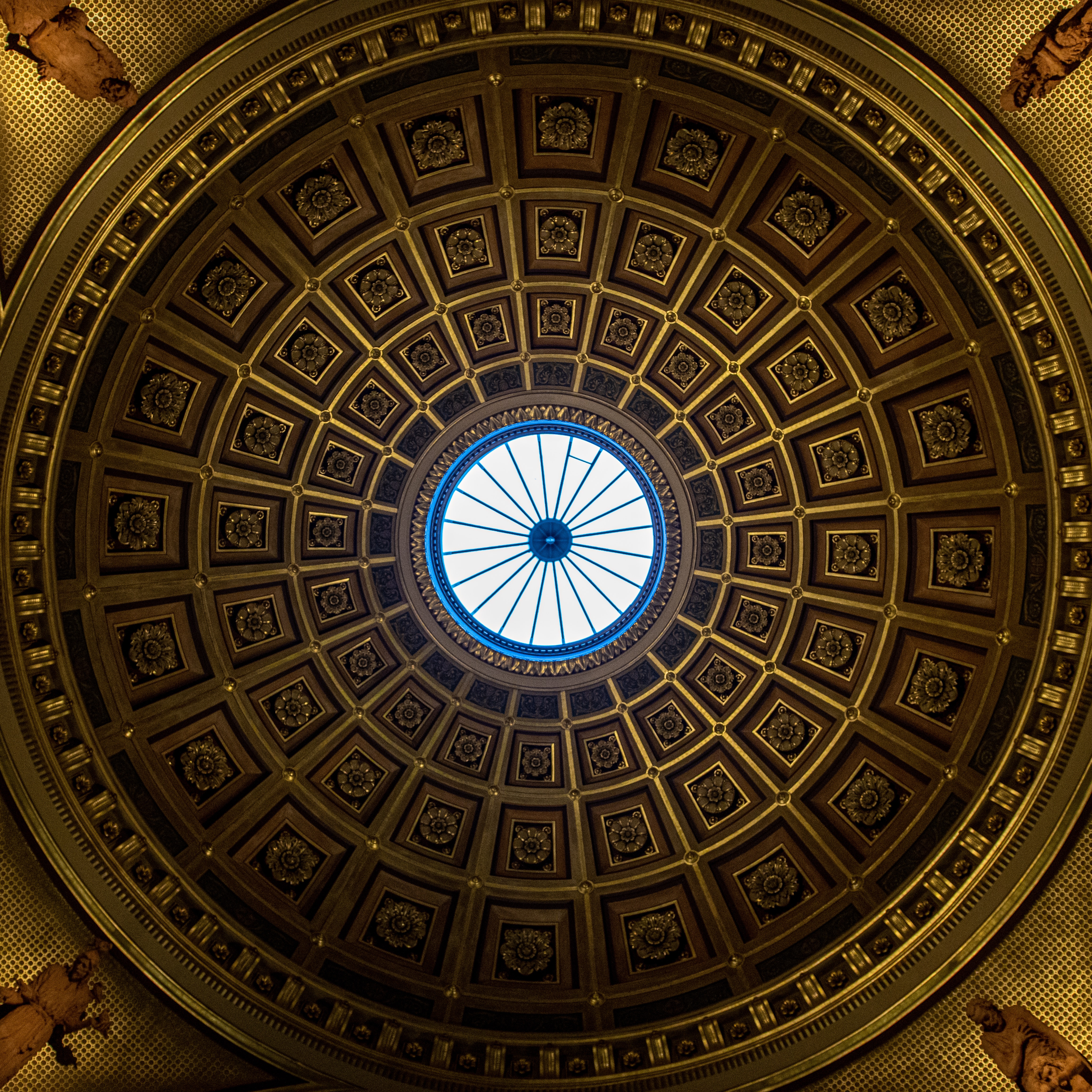Wawel - Ceiling in the Potocki Chapel, Wawel, Krakow, Poland